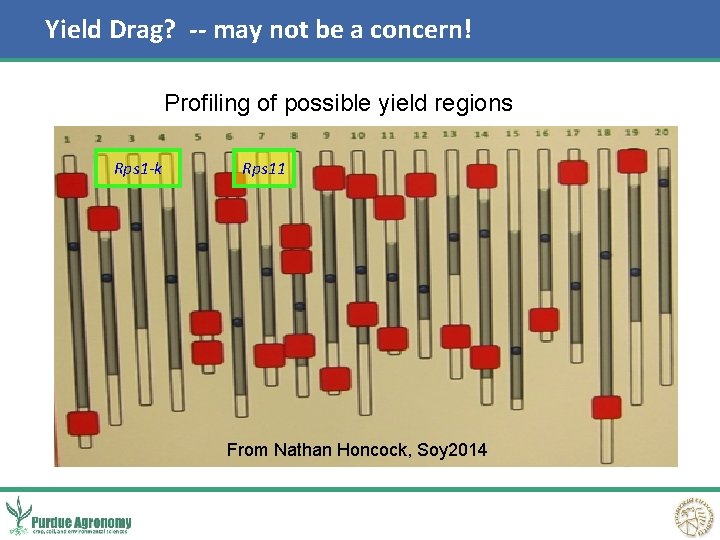 Yield Drag? -- may not be a concern! Profiling of possible yield regions Rps