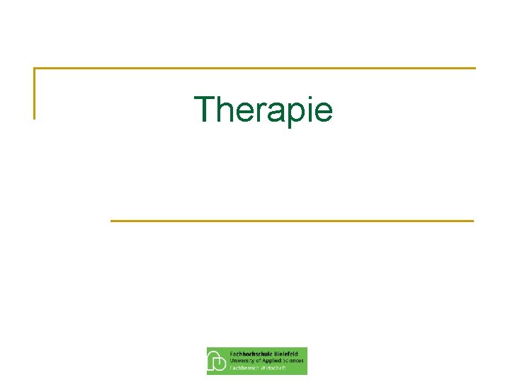 Therapie 