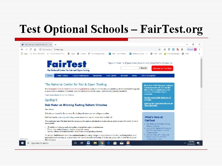 Test Optional Schools – Fair. Test. org 