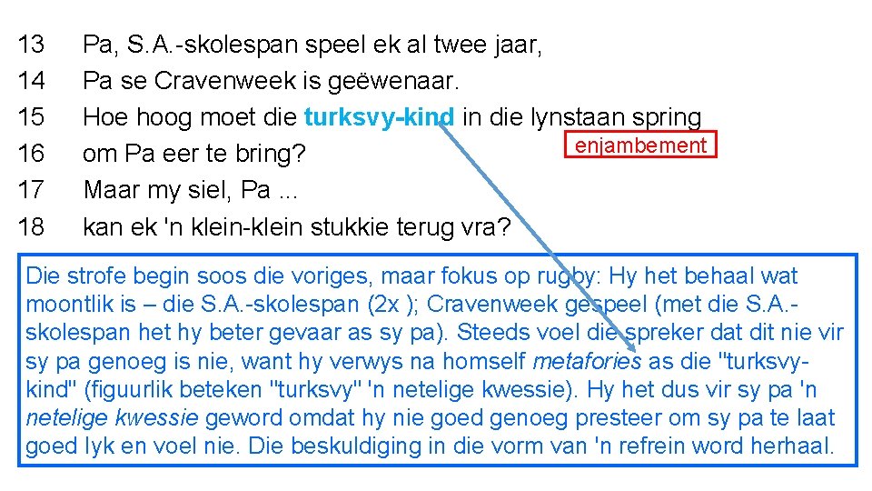 13 14 15 16 17 18 Pa, S. A. -skolespan speel ek al twee