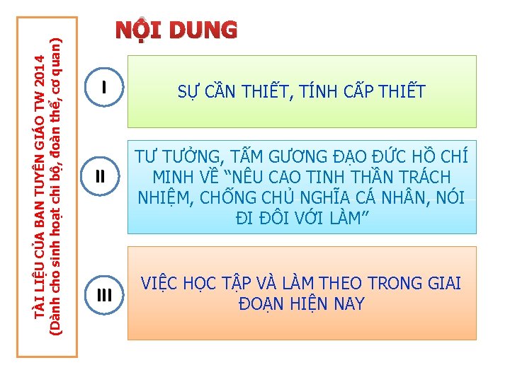 TÀI LIỆU CỦA BAN TUYÊN GIÁO TW 2014 (Dành cho sinh hoạt chi bộ,