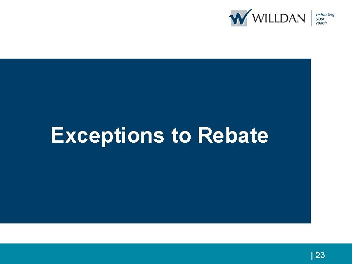 Exceptions to Rebate Continuing Disclosure Issues – Material Events|| 23 