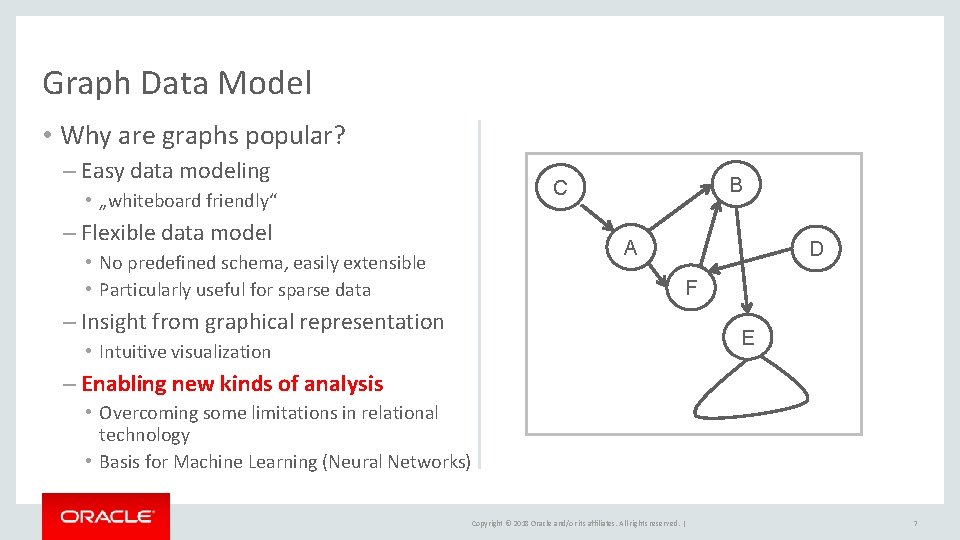 Graph Data Model • Why are graphs popular? – Easy data modeling • „whiteboard Graph Data Model • Why are graphs popular? – Easy data modeling • „whiteboard