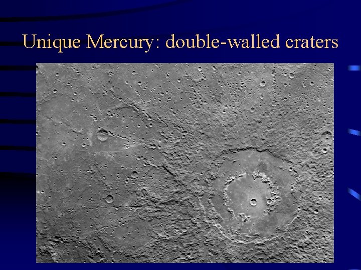 Unique Mercury: double-walled craters 