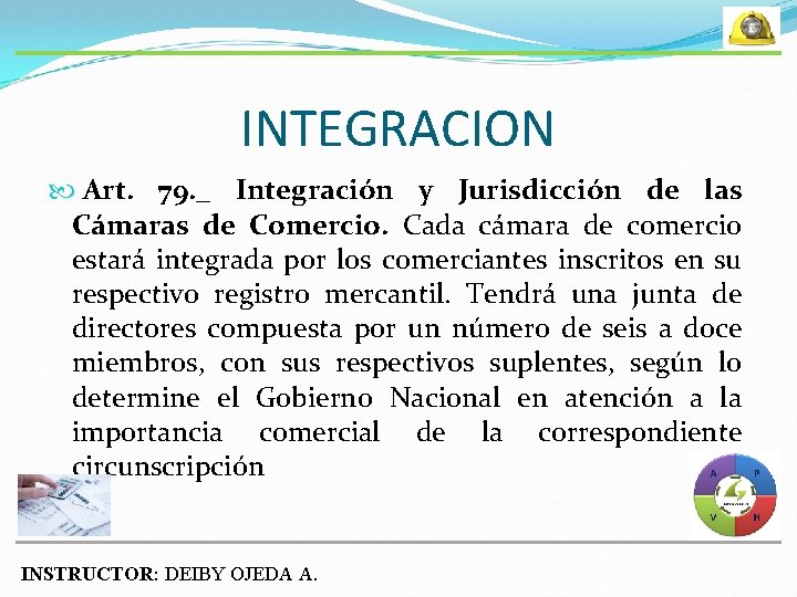 INTEGRACION Art. 79. _ Integración y Jurisdicción de las Cámaras de Comercio. Cada cámara