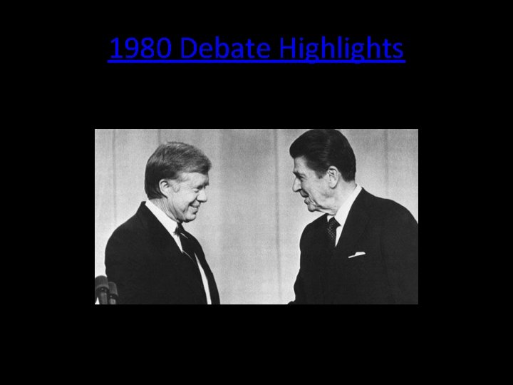 1980 Debate Highlights 