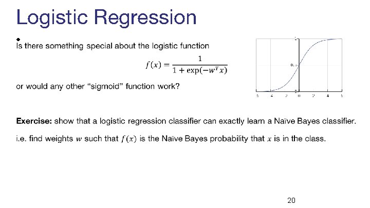 Logistic Regression • 20 