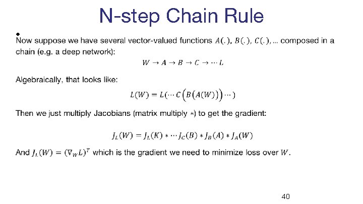 N-step Chain Rule • 40 