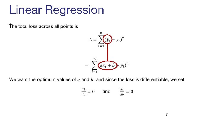 Linear Regression • 7 