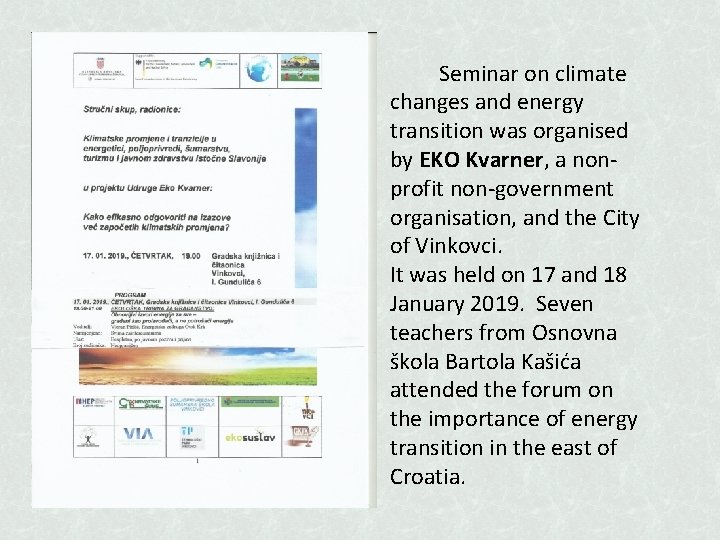 Seminar on climate changes and energy transition was organised by EKO Kvarner, a nonprofit