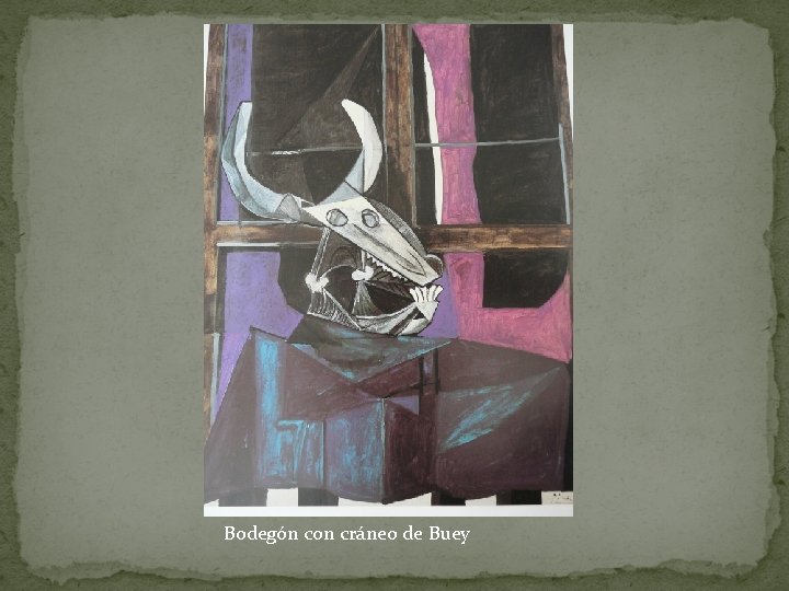 Bodegón con cráneo de Buey 