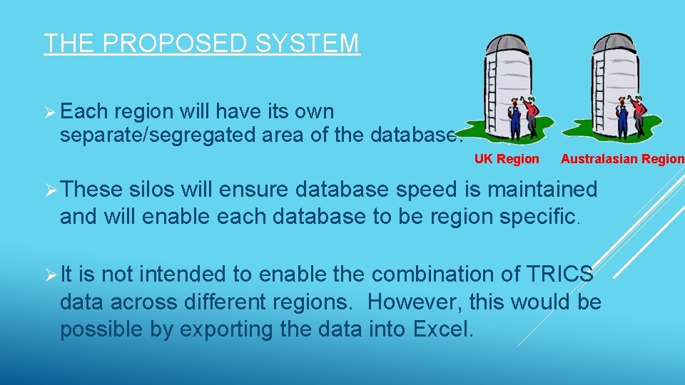 THE PROPOSED SYSTEM Ø Each region will have its own separate/segregated area of the