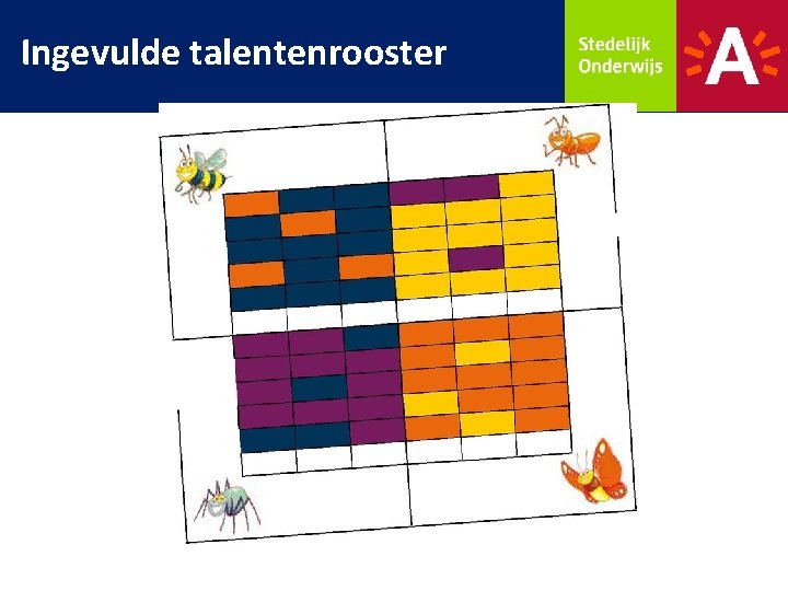 Ingevulde talentenrooster 