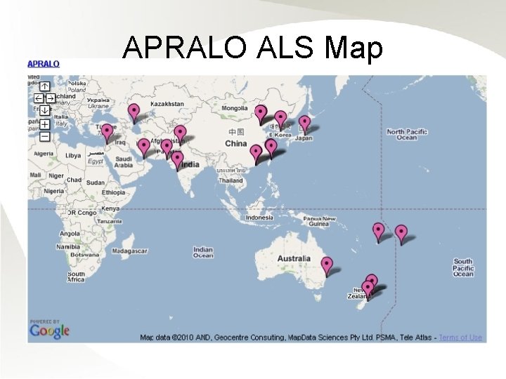 APRALO ALS Map 