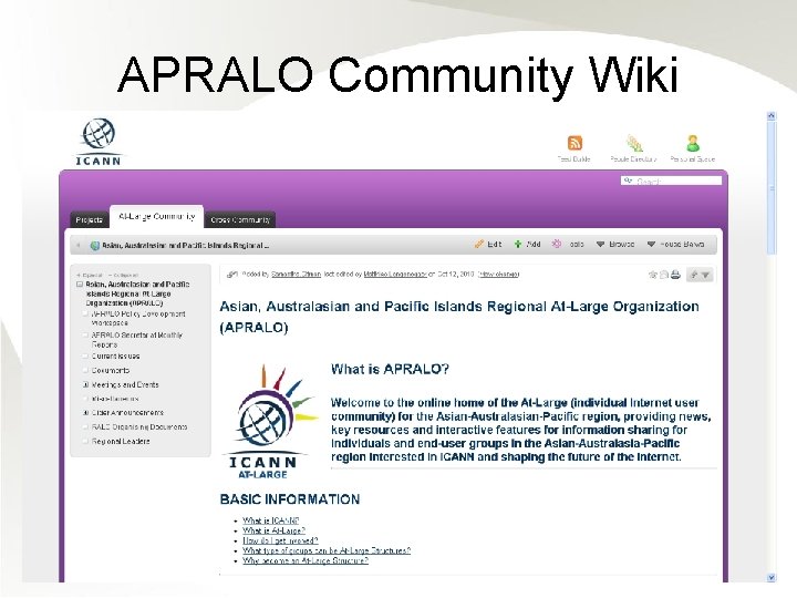 APRALO Community Wiki 