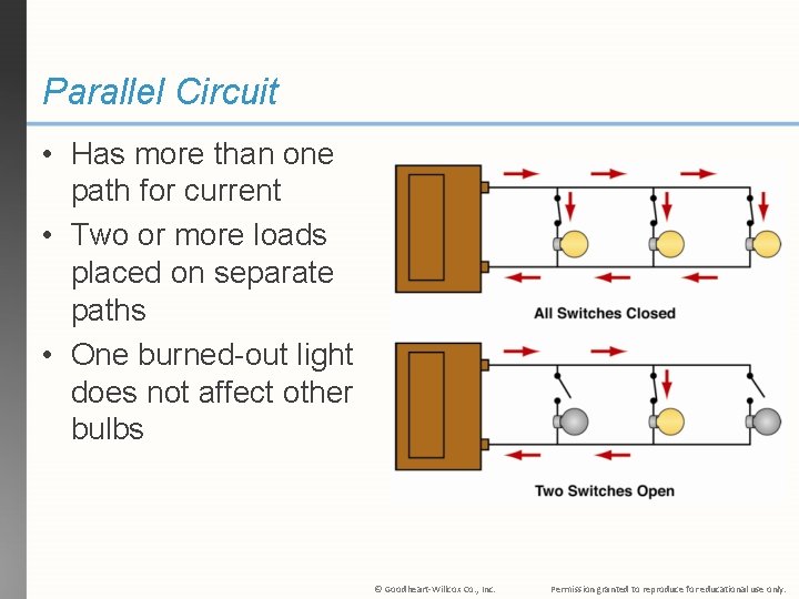 Parallel Circuit • Has more than one path for current • Two or more