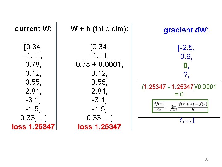 current W: W + h (third dim): [0. 34, -1. 11, 0. 78, 0.