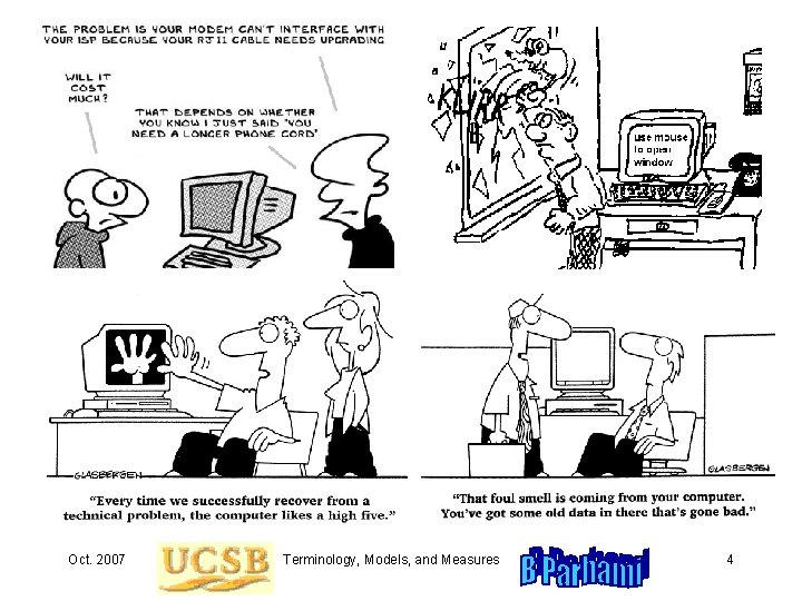 Oct. 2007 Terminology, Models, and Measures 4 