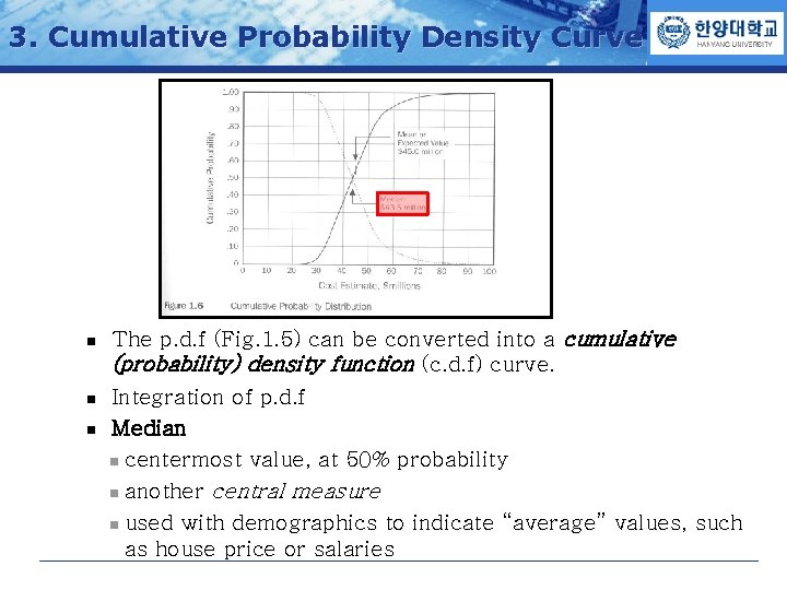 3. Cumulative Probability Density Curve n n n COMPANY LOGO The p. d. f