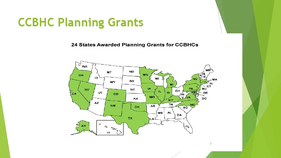 CCBHC Planning Grants 2 