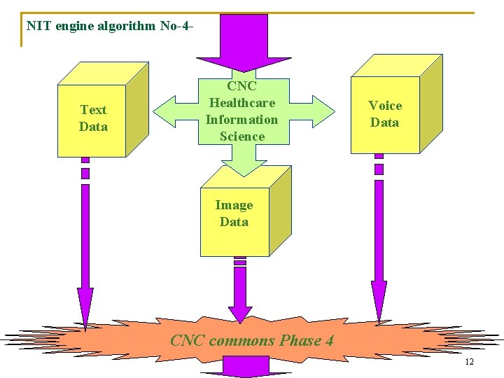 NIT engine algorithm No-4 - Text Data CNC Healthcare Information Science Voice Data Image