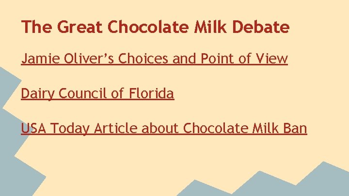 The Great Chocolate Milk Debate Jamie Oliver’s Choices and Point of View Dairy Council