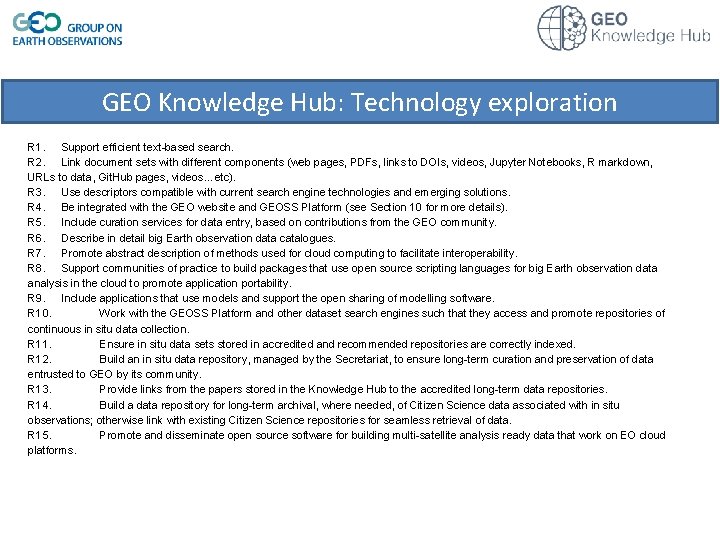 GEO Knowledge Hub overview Why does GEO needs