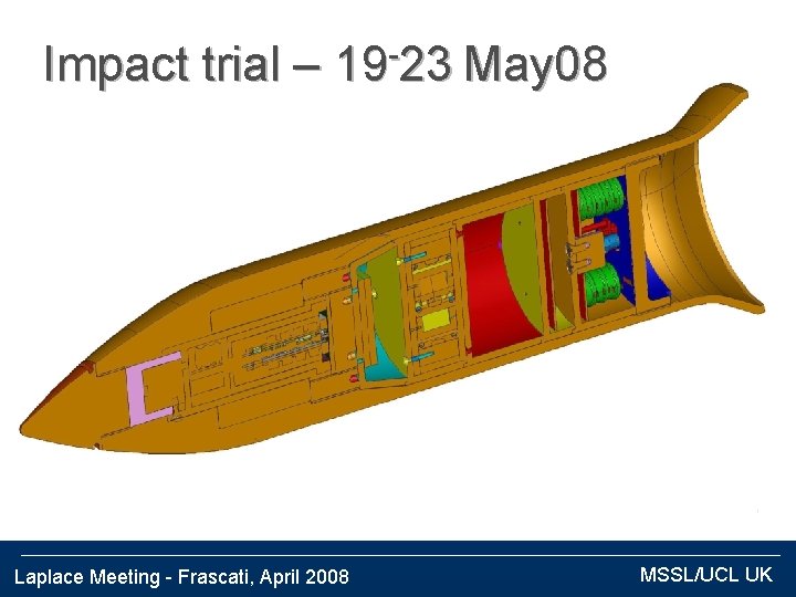 Impact trial – 19 23 May 08 Laplace Meeting - Frascati, April 2008 MSSL/UCL