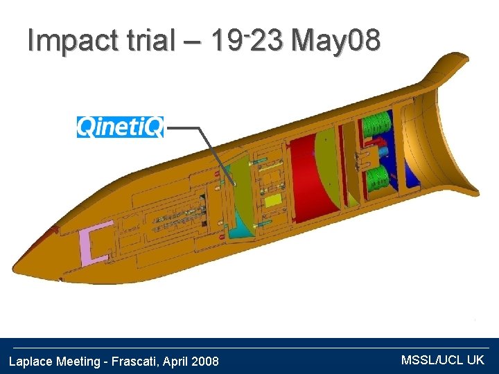 Impact trial – 19 23 May 08 Laplace Meeting - Frascati, April 2008 MSSL/UCL