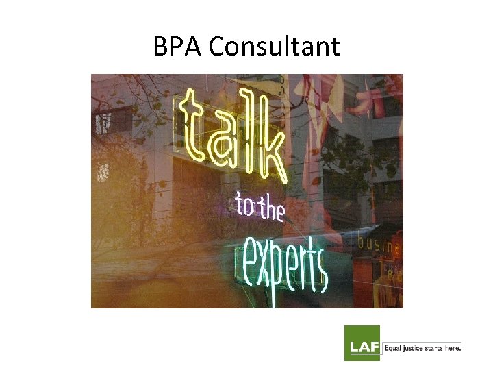 BPA Consultant 