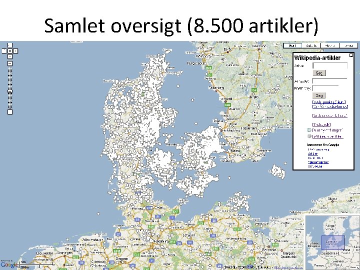 Samlet oversigt (8. 500 artikler) 