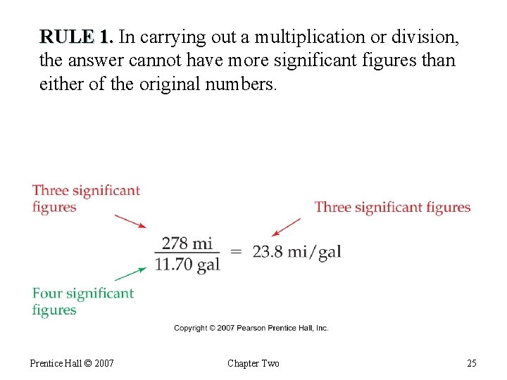 RULE 1. In carrying out a multiplication or division, the answer cannot have more