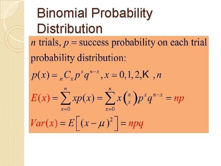 Binomial Probability Distribution 