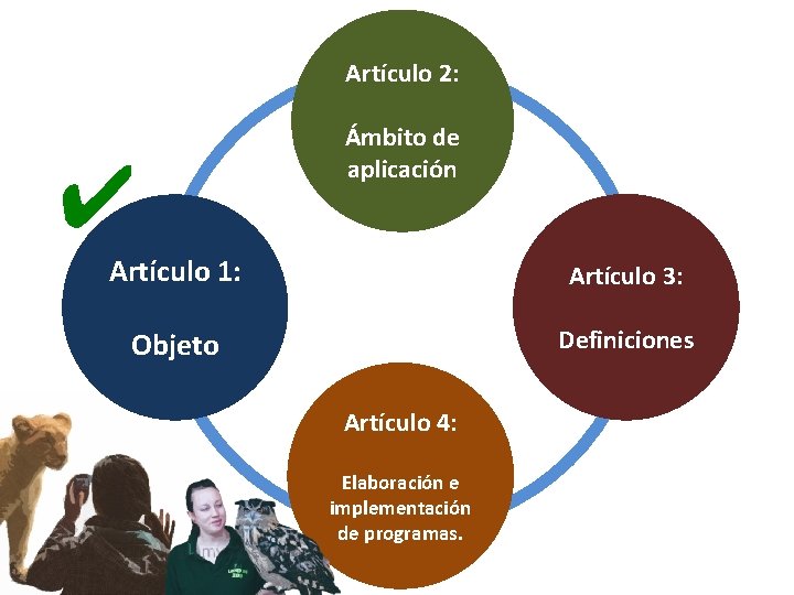 Artículo 2: ✔ Ámbito de aplicación Artículo 1: Artículo 3: Objeto Definiciones Artículo 4: