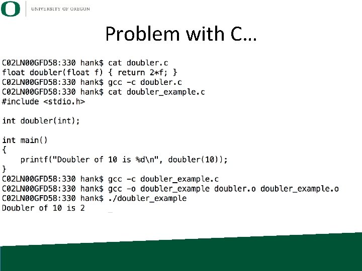 Problem with C… 