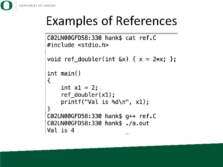Examples of References 