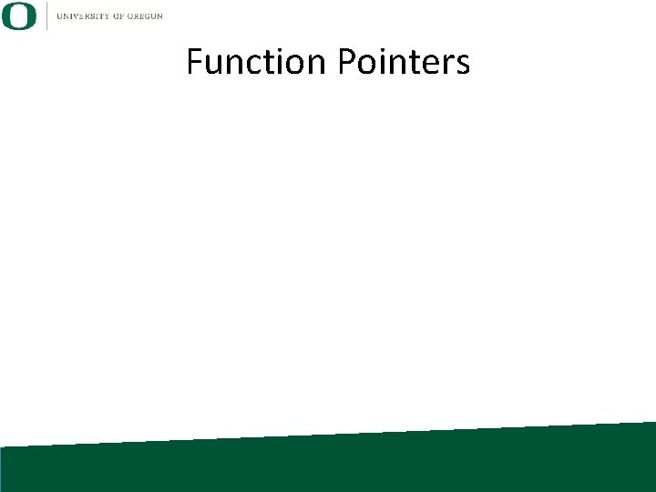 Function Pointers 