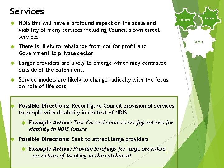 Services NDIS this will have a profound impact on the scale and viability of