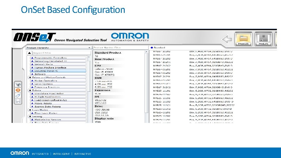 On. Set Based Configuration 