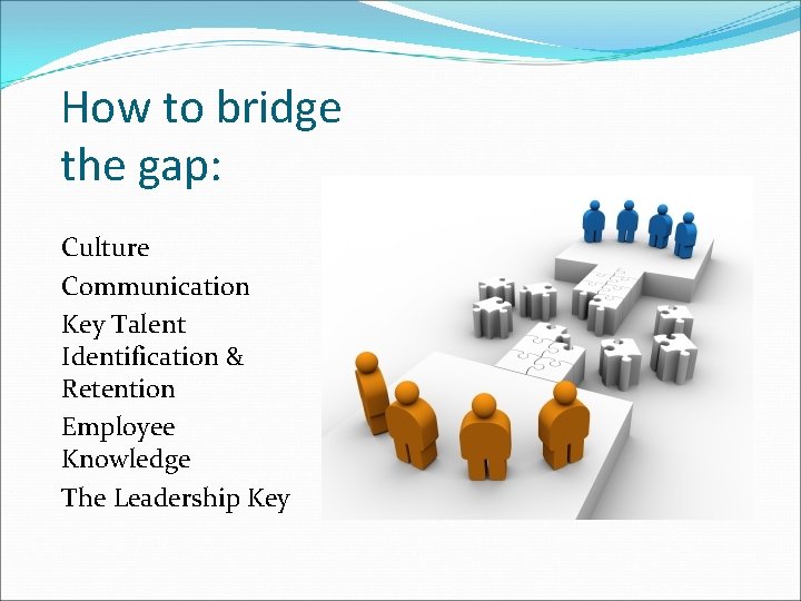 How to bridge the gap: Culture Communication Key Talent Identification & Retention Employee Knowledge