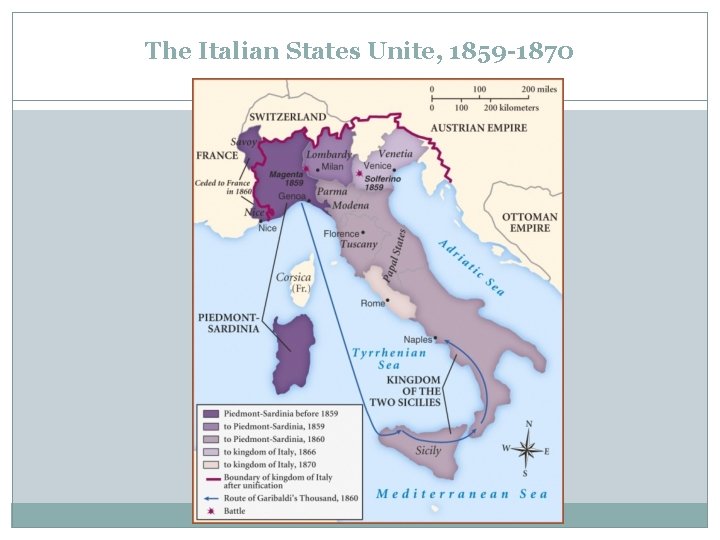 The Italian States Unite, 1859 -1870 