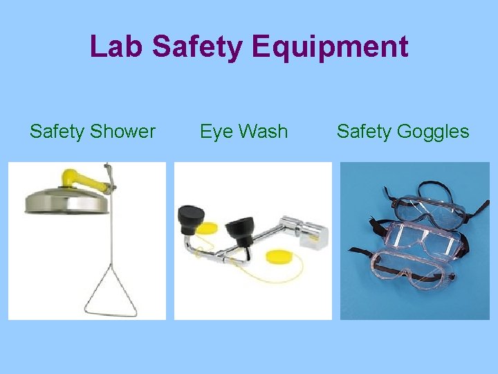 Lab Safety Equipment Safety Shower Eye Wash Safety Goggles 