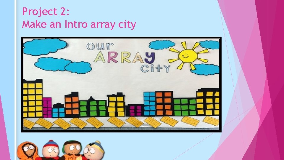 Project 2: Make an Intro array city 
