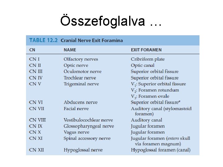 Összefoglalva … 