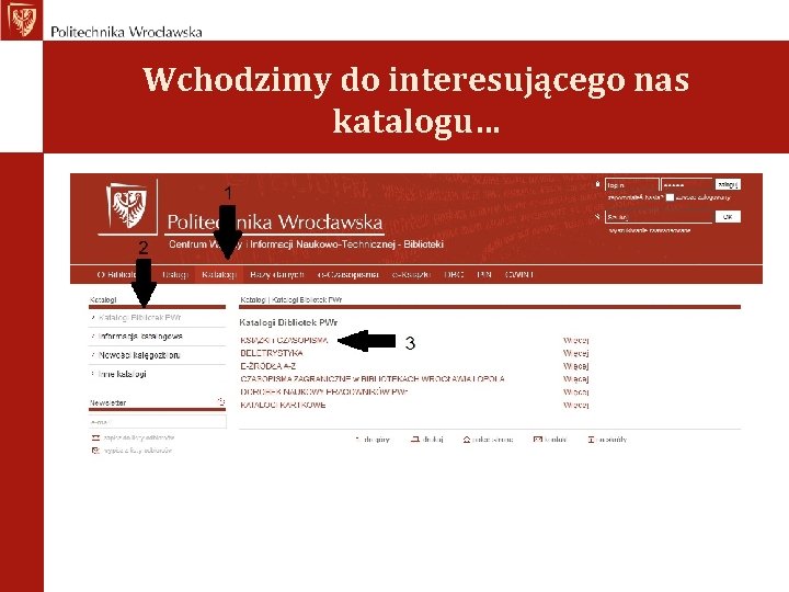 Wchodzimy do interesującego nas katalogu… 