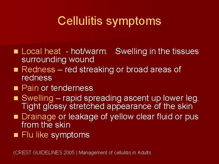 Cellulitis Fungal Infection Venous Eczema Presented by Natalie