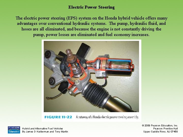 Electric Power Steering The electric power steering (EPS) system on the Honda hybrid vehicle