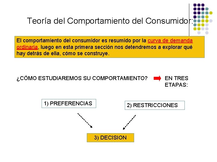 Teoría del Comportamiento del Consumidor: El comportamiento del consumidor es resumido por la curva