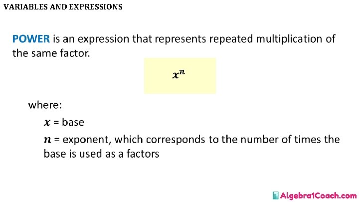 VARIABLES AND EXPRESSIONS • 