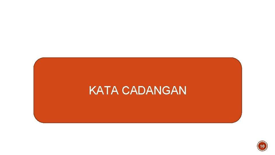 KATA CADANGAN 10 KATA CADANGAN 10